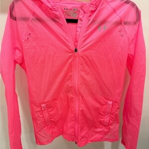 Under Armour Women's Neon Pink Lightweight Packable Jacket